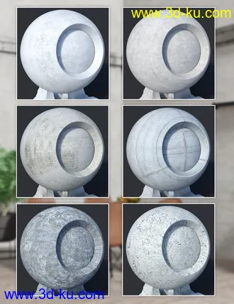 3D打印模型Concrete - Iray Shaders的图片