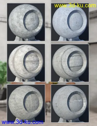 3D打印模型Concrete - Iray Shaders的图片