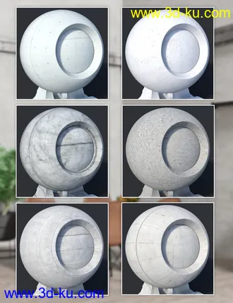 3D打印模型Concrete - Iray Shaders的图片