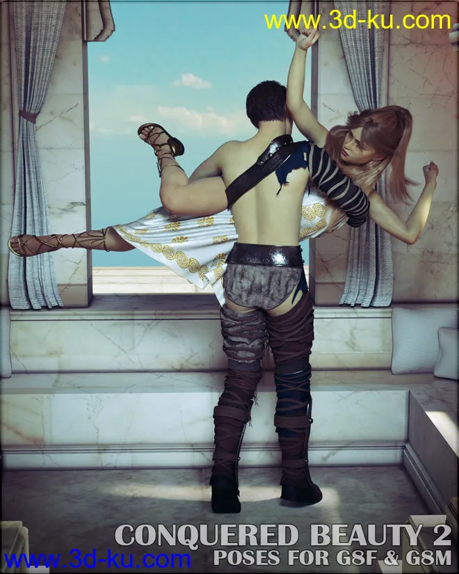 Conquered Beauty 2 Poses for G8F & G8M模型的图片1