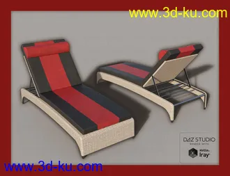 3D打印模型Contemporary Garden Furniture Set 01的图片