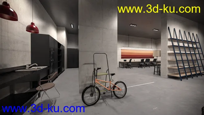 Contemporary Office Space模型的图片4