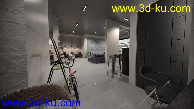 Contemporary Office Space模型的图片5