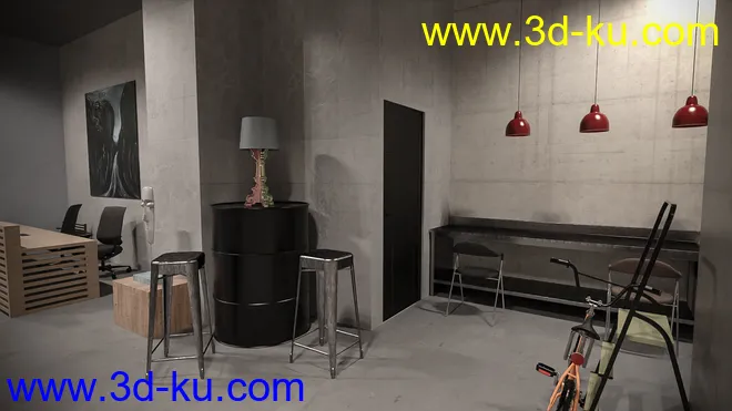 Contemporary Office Space模型的图片7