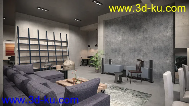 Contemporary Office Space模型的图片8
