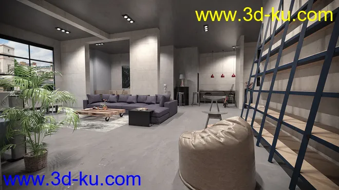 Contemporary Office Space模型的图片10