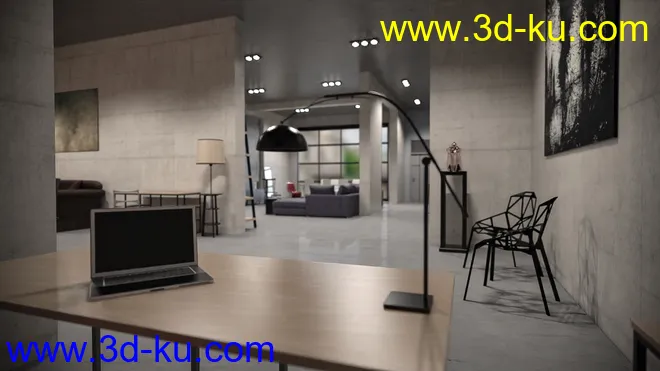 Contemporary Office Space模型的图片12