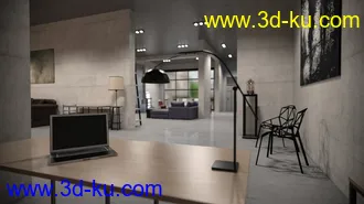 3D打印模型Contemporary Office Space的图片