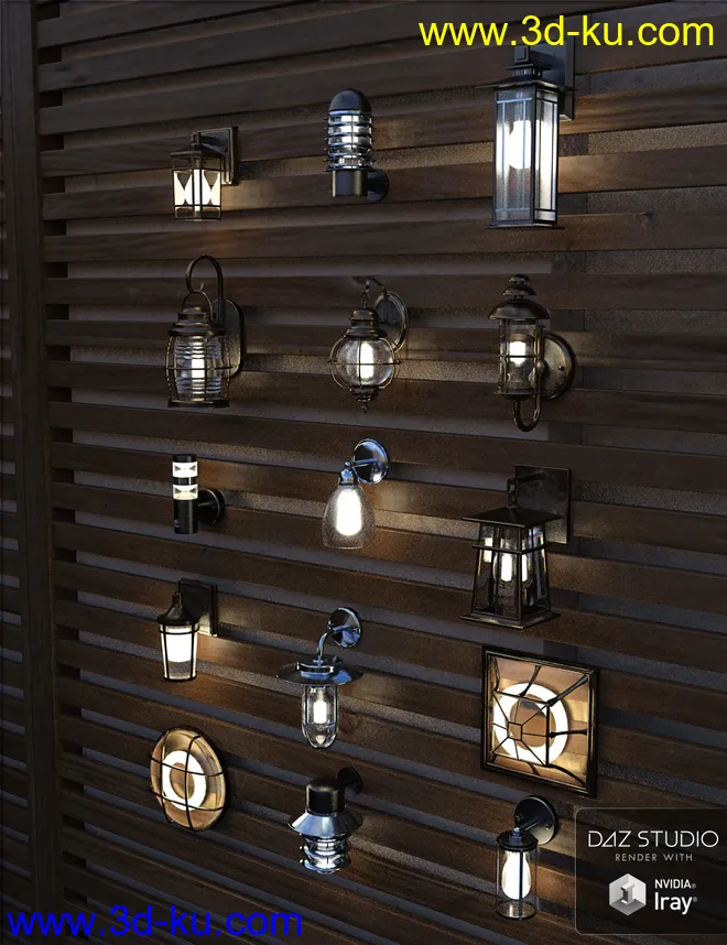 Contemporary Wall Lighting Vol 2模型的图片2