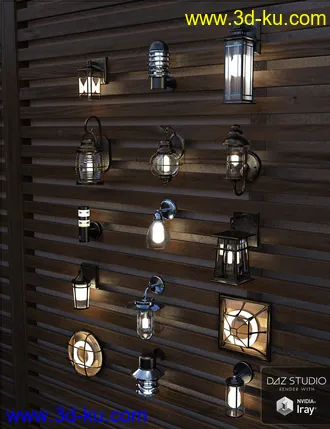 3D打印模型Contemporary Wall Lighting Vol 2的图片