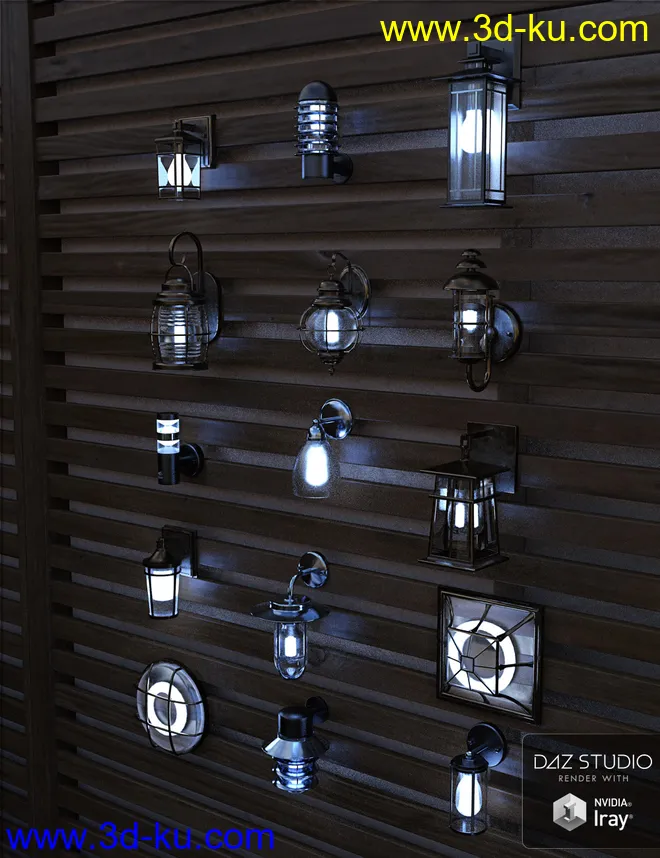 Contemporary Wall Lighting Vol 2模型的图片3