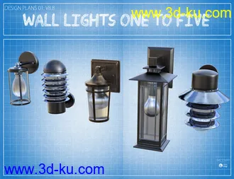 3D打印模型Contemporary Wall Lighting Vol 2的图片