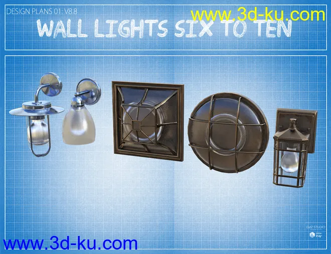 Contemporary Wall Lighting Vol 2模型的图片5