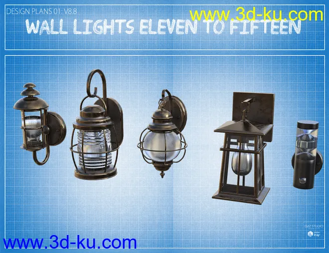 Contemporary Wall Lighting Vol 2模型的图片6