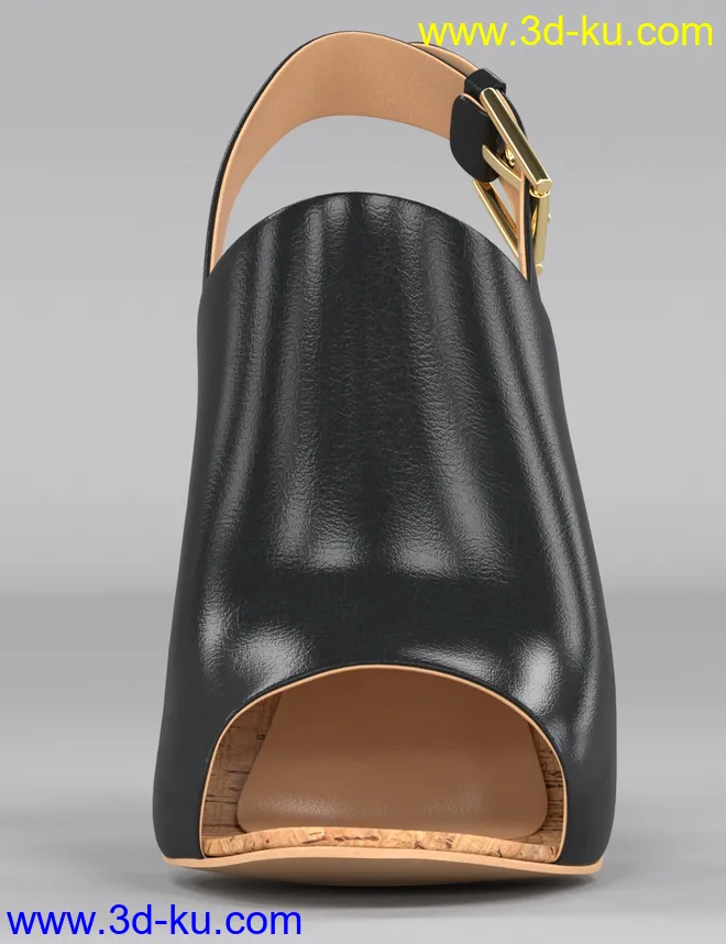 Cork Heels for Genesis 8 Female(s)模型的图片2