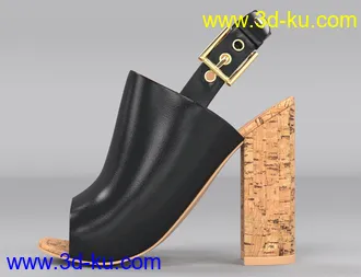 3D打印模型Cork Heels for Genesis 8 Female(s)的图片