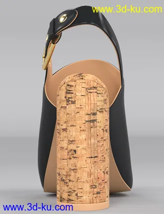 3D打印模型Cork Heels for Genesis 8 Female(s)的图片