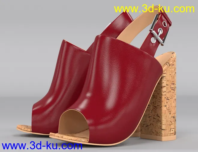 Cork Heels for Genesis 8 Female(s)模型的图片5