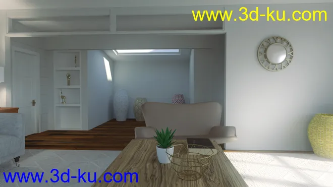 Cottage Living Room模型的图片5