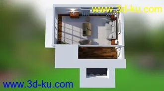 3D打印模型Cottage Living Room的图片