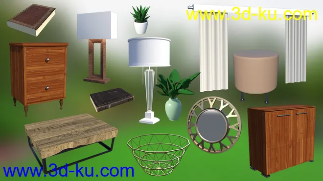Cottage Living Room模型的图片9