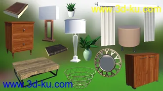 3D打印模型Cottage Living Room的图片