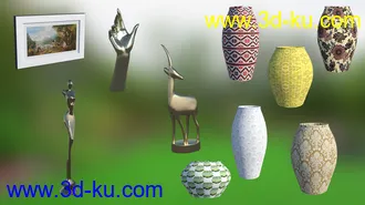 3D打印模型Cottage Living Room的图片
