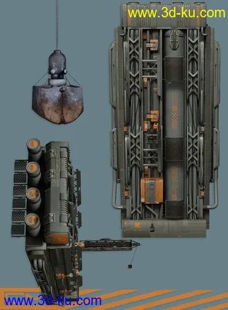 3D打印模型Crater Miners的图片