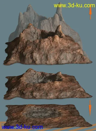 3D打印模型Crater Miners的图片