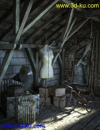 3D打印模型Creepy Old Attic的图片