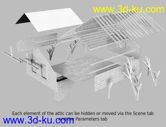 3D打印模型Creepy Old Attic的图片