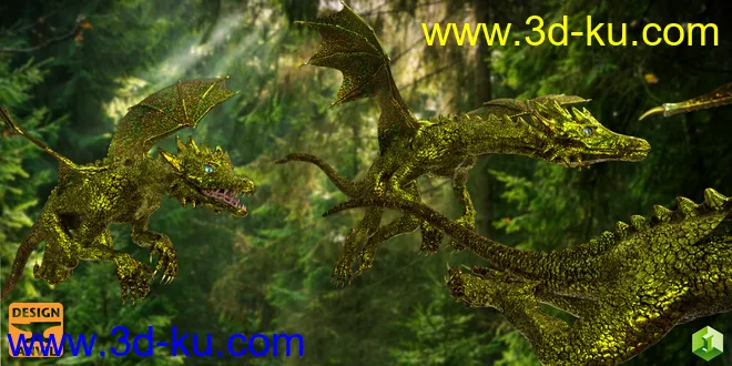 DA Dragonling HD for Daz Dragon 3模型的图片3