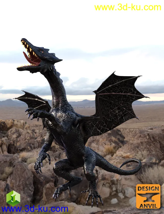 DA Dragonling HD for Daz Dragon 3模型的图片6