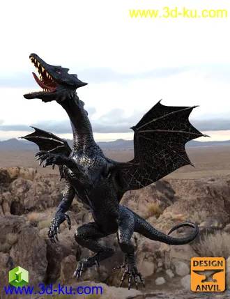 3D打印模型DA Dragonling HD for Daz Dragon 3的图片