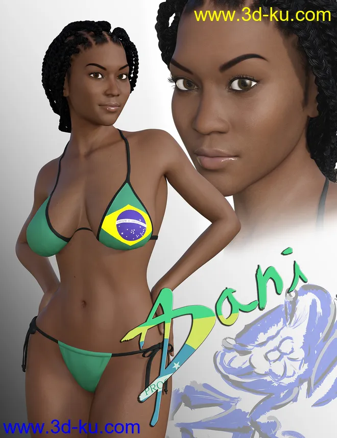 Dani for Genesis 3 Females模型的图片1