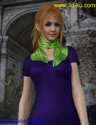 3D打印模型Daphni HD for Genesis 3 and 8 Female的图片
