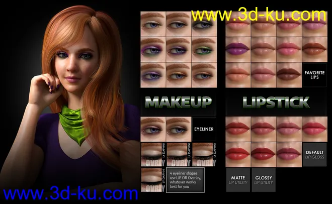 Daphni HD for Genesis 3 and 8 Female模型的图片4
