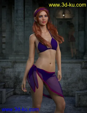 3D打印模型Daphni HD for Genesis 3 and 8 Female的图片
