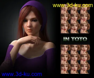 3D打印模型Daphni HD for Genesis 3 and 8 Female的图片