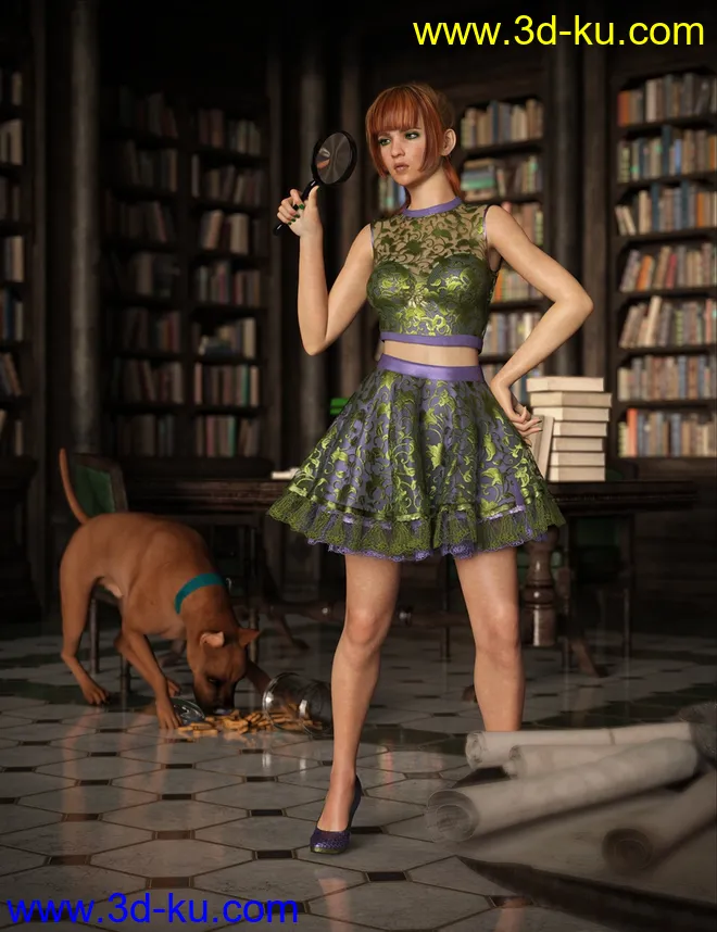 Daphni HD for Genesis 3 and 8 Female模型的图片10