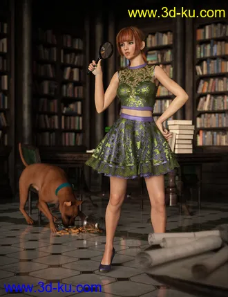 3D打印模型Daphni HD for Genesis 3 and 8 Female的图片