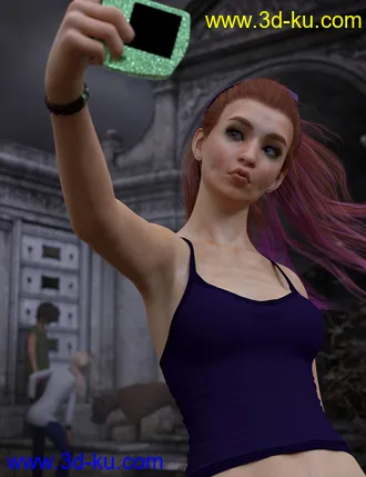 3D打印模型Daphni HD for Genesis 3 and 8 Female的图片