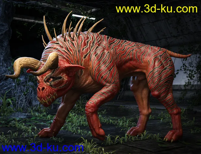 Demon Dog HD for Daz Dog 8模型的图片2