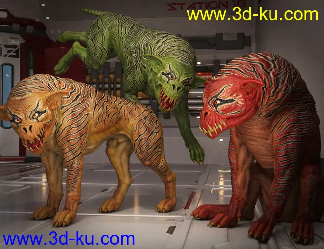 Demon Dog HD for Daz Dog 8模型的图片6