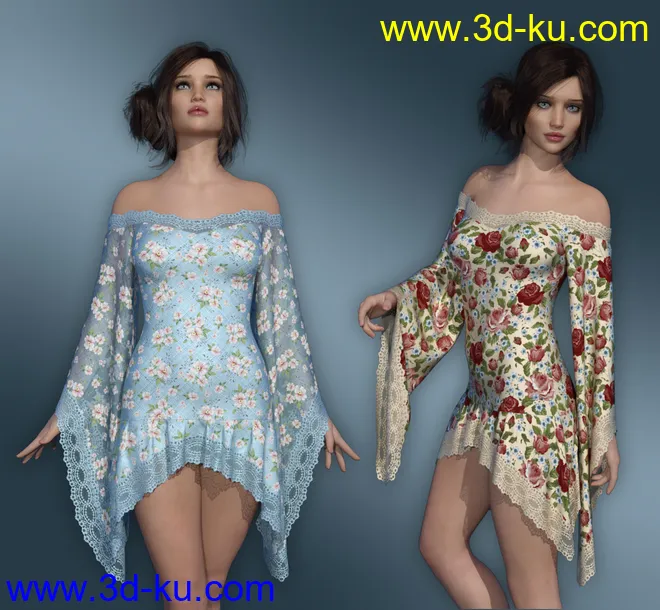 dForce - Constance Dress for G8F模型的图片1