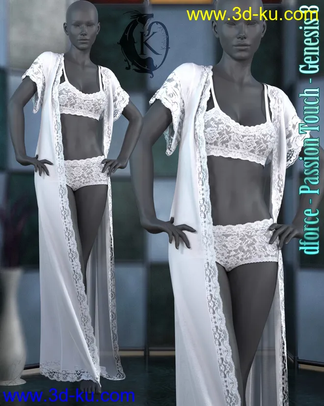 dforce - Passion Touch Lingerie -Genesis 8模型的图片1
