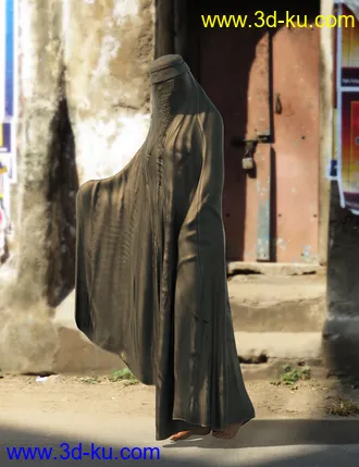 3D打印模型dForce Afghan Burqa for Genesis 8 Female(s)的图片