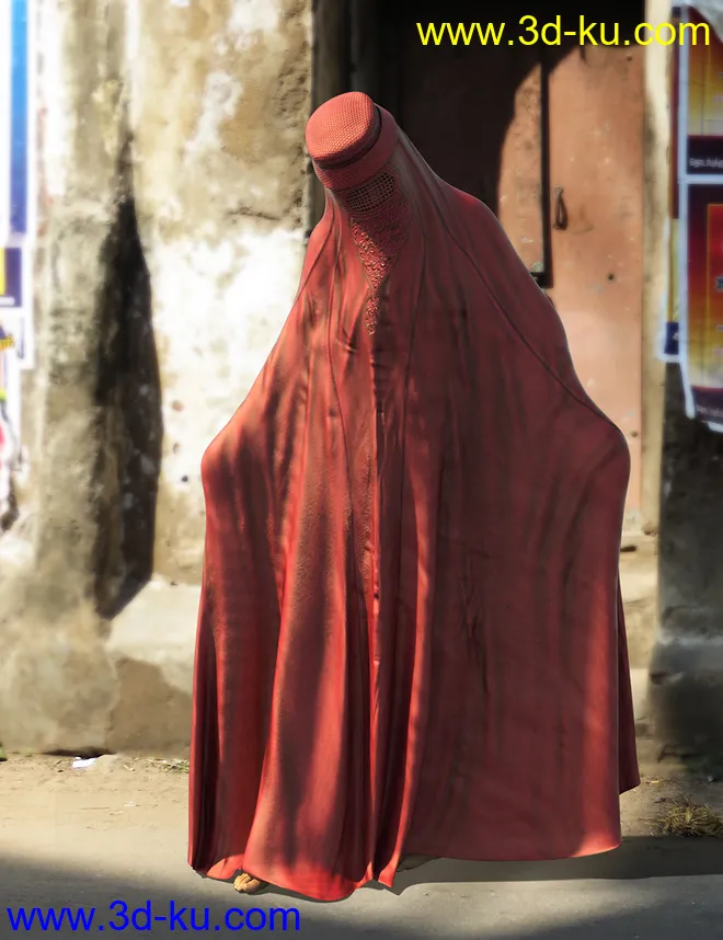 dForce Afghan Burqa for Genesis 8 Female(s)模型的图片6
