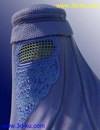 3D打印模型dForce Afghan Burqa for Genesis 8 Female(s)的图片