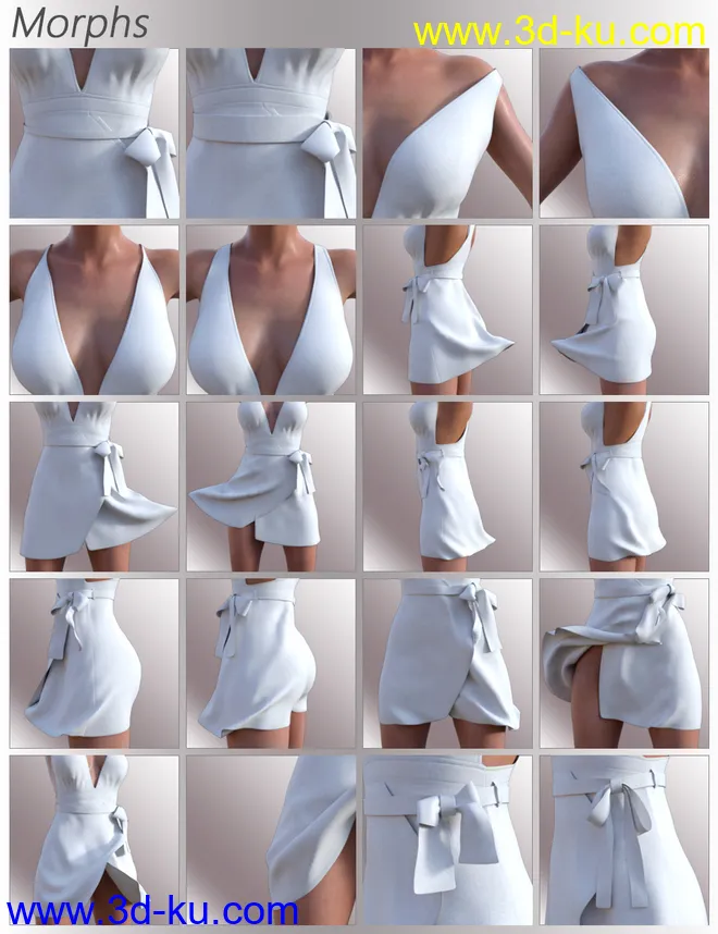 dForce Aimee Candy Dress for Genesis 8 Female(s)模型的图片7
